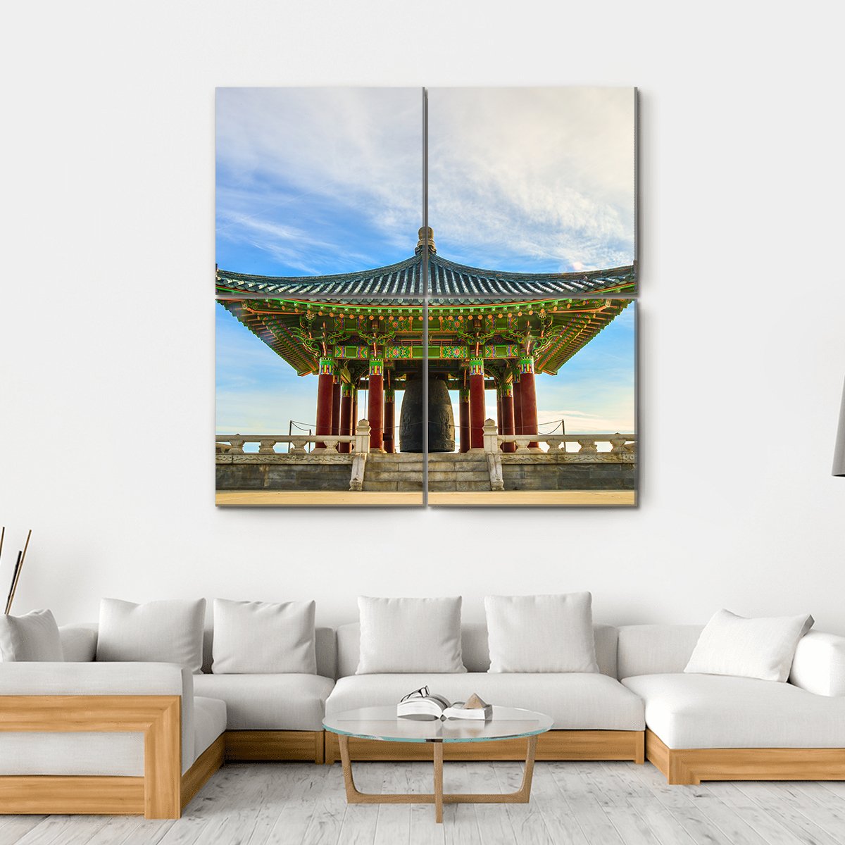 Symbol Of Close Ties Between The United States And Korea Canvas Wall Art-4 Square-Gallery Wrap-17" x 17"-Tiaracle