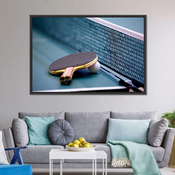 Table Tennis Canvas Wall Art-5 Horizontal-Gallery Wrap-22" x 12"-Tiaracle