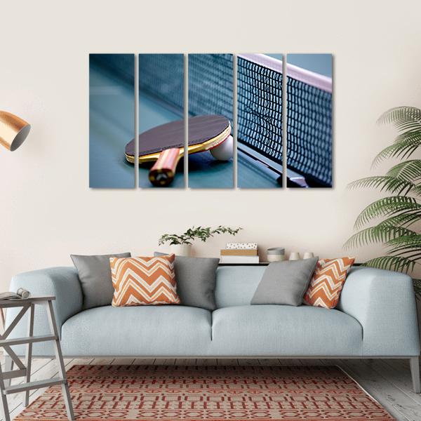 Table Tennis Canvas Wall Art-5 Horizontal-Gallery Wrap-22&quot; x 12&quot;-Tiaracle