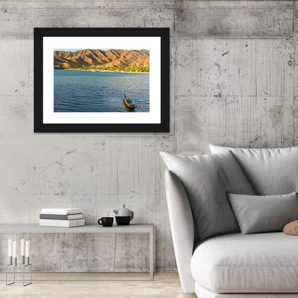 Taganga Bay Colombia Canvas Wall Art-5 Horizontal-Gallery Wrap-22" x 12"-Tiaracle