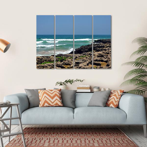 Taghazout Bay Morocco Canvas Wall Art-4 Horizontal-Gallery Wrap-34" x 24"-Tiaracle