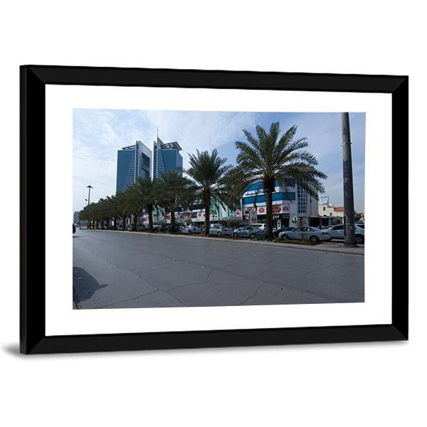 Tahlia Street In Riyadh Canvas Wall Art-3 Horizontal-Gallery Wrap-25" x 16"-Tiaracle