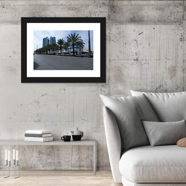 Tahlia Street In Riyadh Canvas Wall Art-3 Horizontal-Gallery Wrap-25" x 16"-Tiaracle