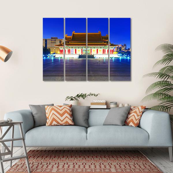 Taipei National Theater Canvas Wall Art-4 Horizontal-Gallery Wrap-34" x 24"-Tiaracle