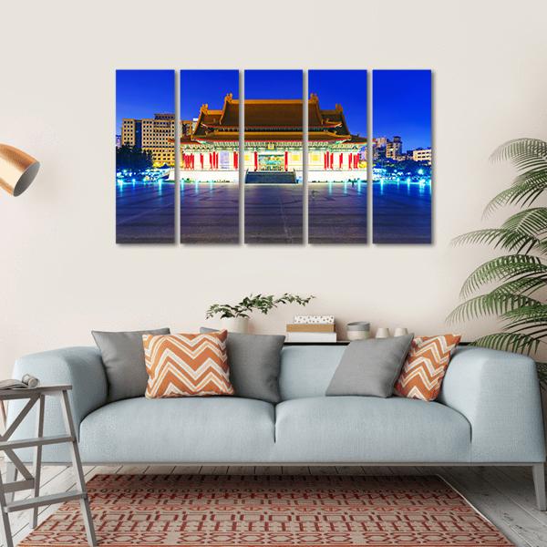 Taipei National Theater Canvas Wall Art-5 Horizontal-Gallery Wrap-22" x 12"-Tiaracle