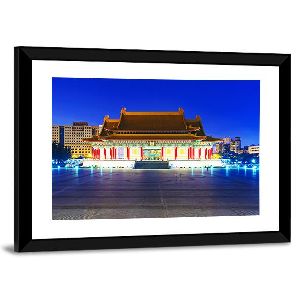 Taipei National Theater Canvas Wall Art-5 Horizontal-Gallery Wrap-22" x 12"-Tiaracle