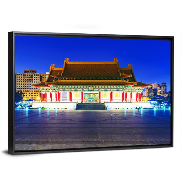 Taipei National Theater Canvas Wall Art-5 Horizontal-Gallery Wrap-22" x 12"-Tiaracle