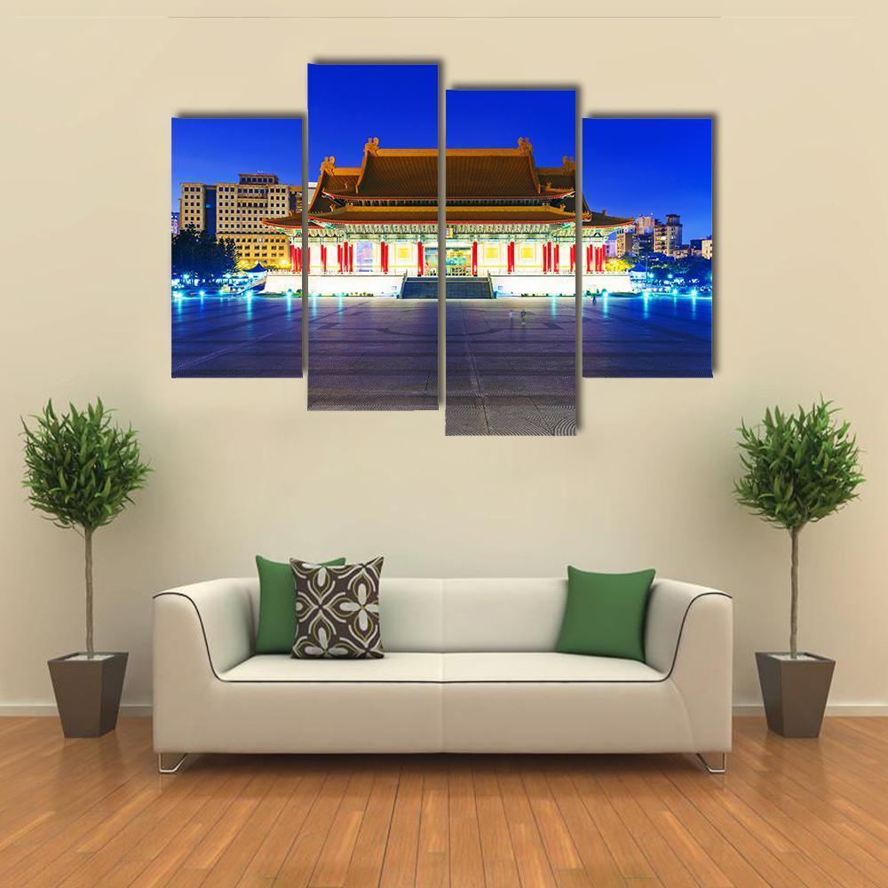 Taipei National Theater Canvas Wall Art-4 Pop-Gallery Wrap-50" x 32"-Tiaracle