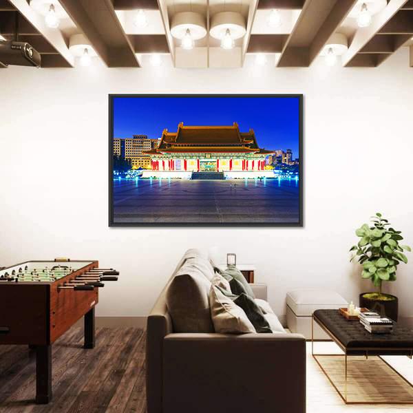 Taipei National Theater Canvas Wall Art-3 Horizontal-Gallery Wrap-25" x 16"-Tiaracle