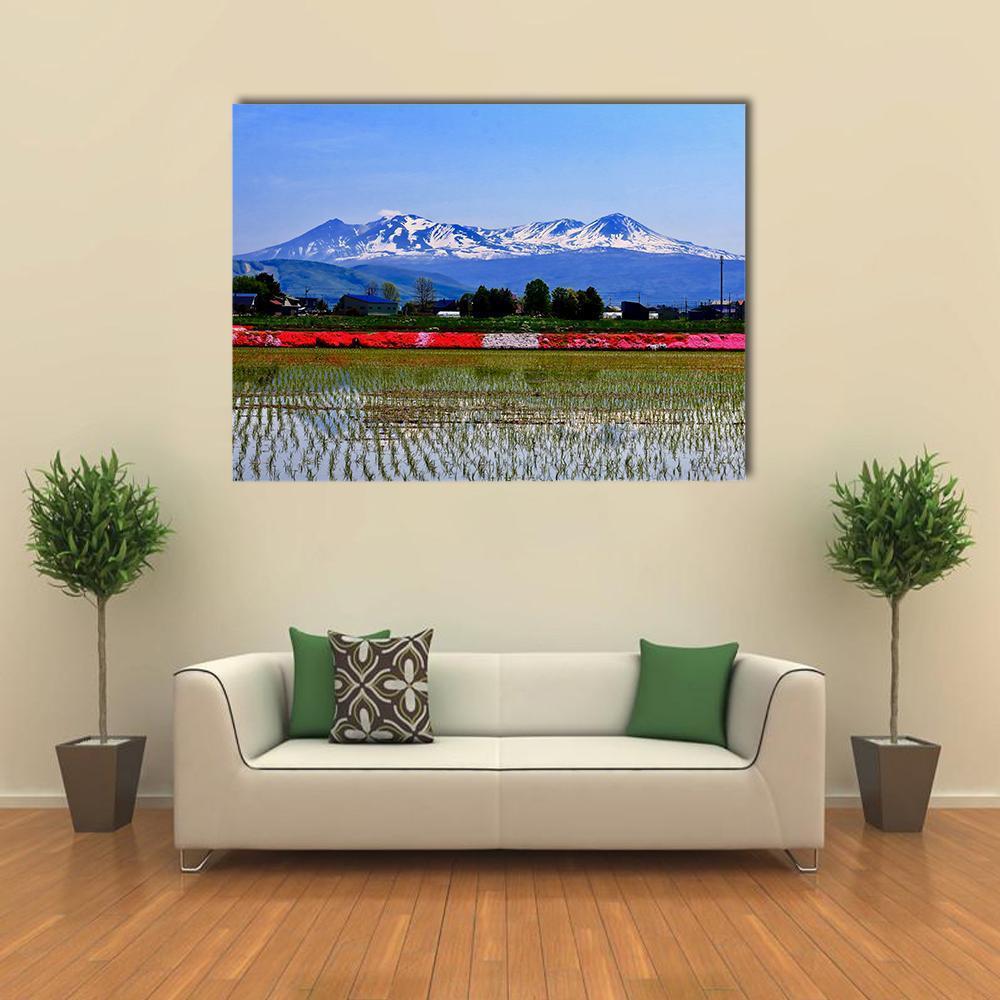 Taisetsuzan In Winter Canvas Wall Art-1 Piece-Gallery Wrap-48" x 32"-Tiaracle