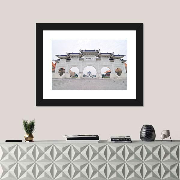 Taiwan Democracy Memorial Hall Canvas Wall Art-3 Horizontal-Gallery Wrap-25" x 16"-Tiaracle