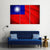 Taiwan Flag Canvas Wall Art-3 Horizontal-Gallery Wrap-37" x 24"-Tiaracle