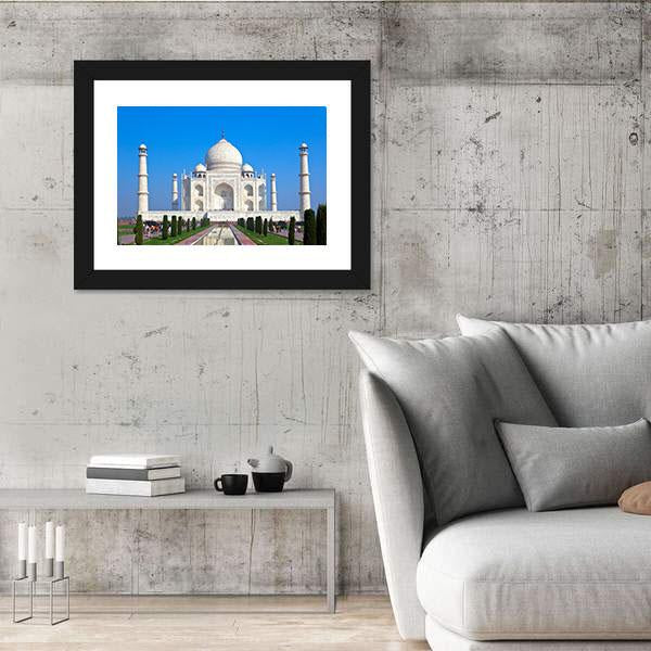 Taj Mahal Canvas Wall Art-3 Horizontal-Gallery Wrap-25" x 16"-Tiaracle