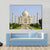 Taj Mahal Faces Green Lawn Canvas Wall Art-5 Pop-Gallery Wrap-47" x 32"-Tiaracle