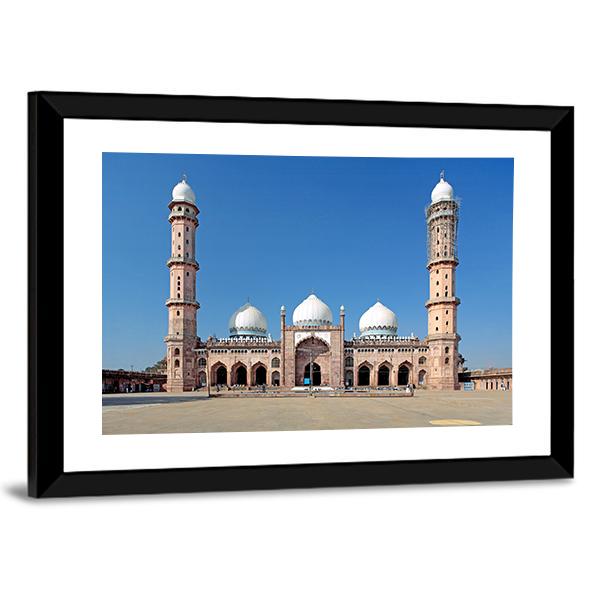 Taj-Ul Masjid India Canvas Wall Art-3 Horizontal-Gallery Wrap-25" x 16"-Tiaracle