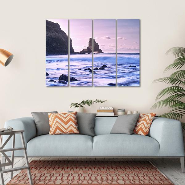 Talisker Bay Scotland Canvas Wall Art-4 Horizontal-Gallery Wrap-34" x 24"-Tiaracle