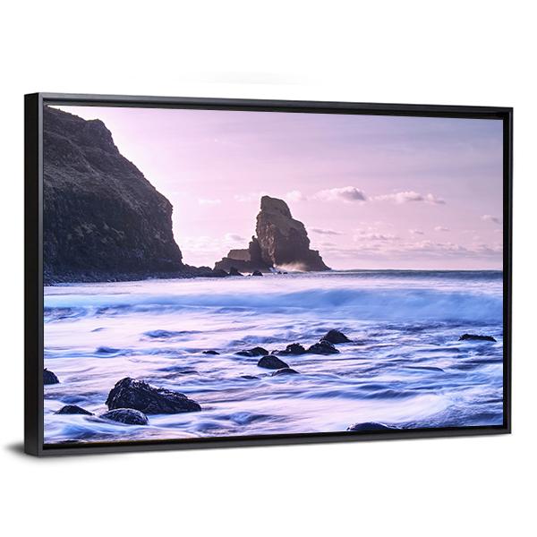 Talisker Bay Scotland Canvas Wall Art-3 Horizontal-Gallery Wrap-25" x 16"-Tiaracle