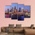 Tampa Skyline Canvas Wall Art-4 Pop-Gallery Wrap-50" x 32"-Tiaracle