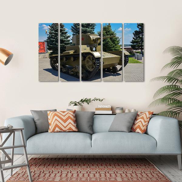 Tank Exhibition Russia Canvas Wall Art-5 Horizontal-Gallery Wrap-22" x 12"-Tiaracle