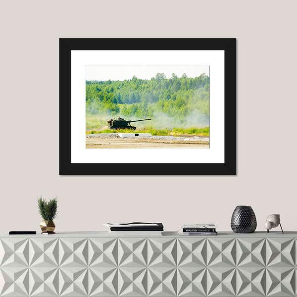 Tank In Nizhniy Tagil Canvas Wall Art-1 Piece-Framed Print-20" x 16"-Tiaracle