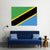 Tanzania Flag Canvas Wall Art-4 Horizontal-Gallery Wrap-34" x 24"-Tiaracle