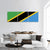 Tanzania Flag Panoramic Canvas Wall Art-1 Piece-36" x 12"-Tiaracle