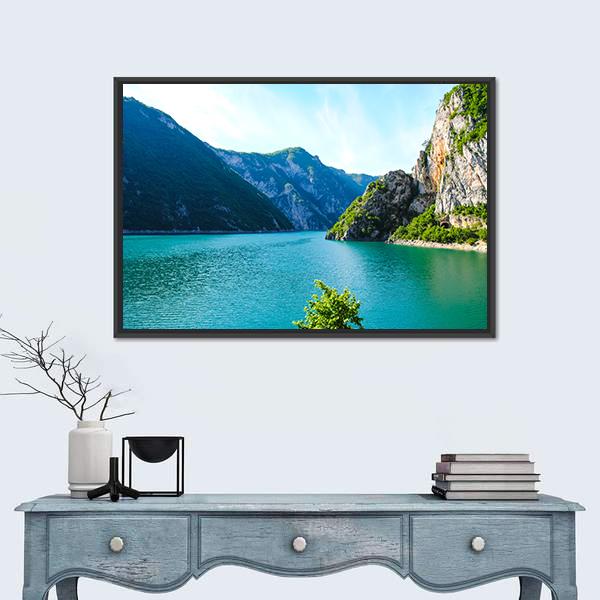 Tara River Flows Canvas Wall Art-3 Horizontal-Gallery Wrap-25" x 16"-Tiaracle