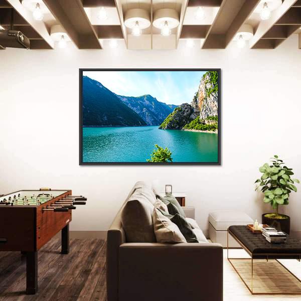 Tara River Flows Canvas Wall Art-5 Horizontal-Gallery Wrap-22" x 12"-Tiaracle