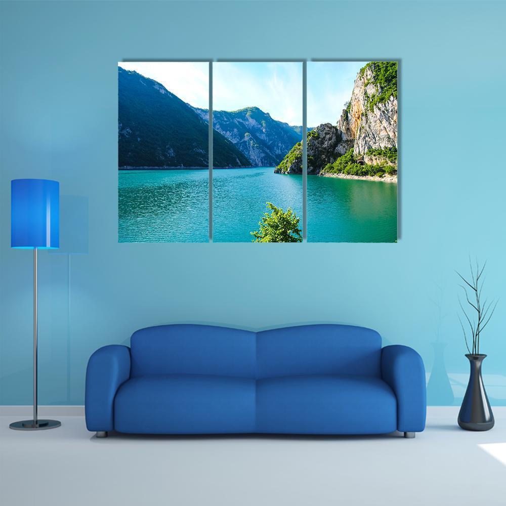 Tara River Flows Canvas Wall Art-3 Horizontal-Gallery Wrap-37" x 24"-Tiaracle