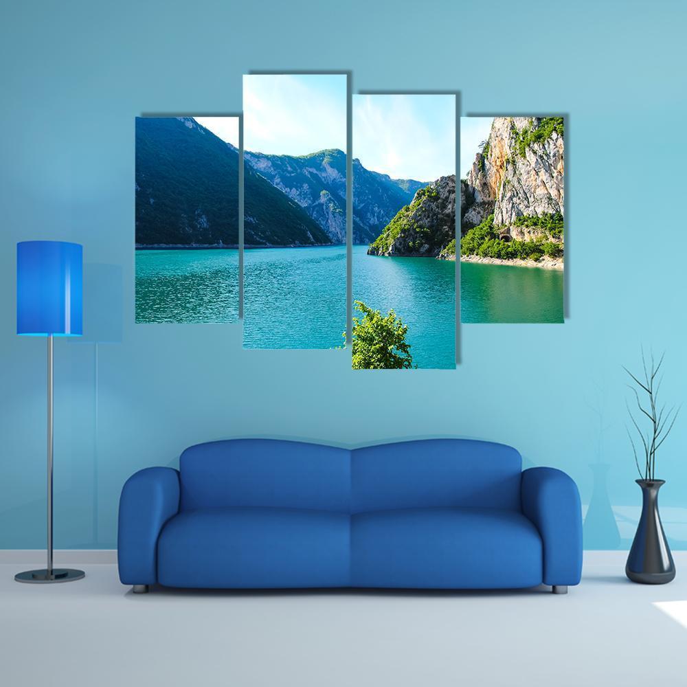 Tara River Flows Canvas Wall Art-4 Pop-Gallery Wrap-50" x 32"-Tiaracle