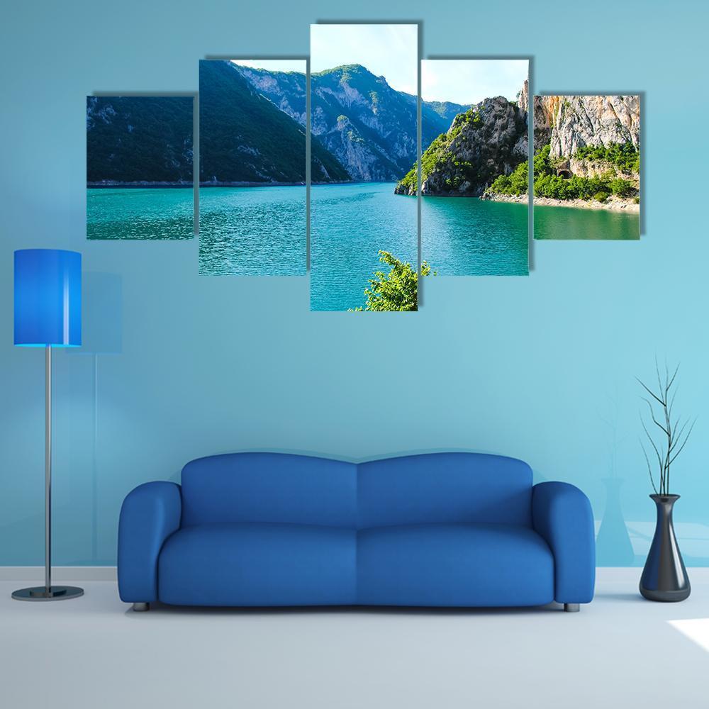 Tara River Flows Canvas Wall Art-5 Star-Gallery Wrap-62" x 32"-Tiaracle