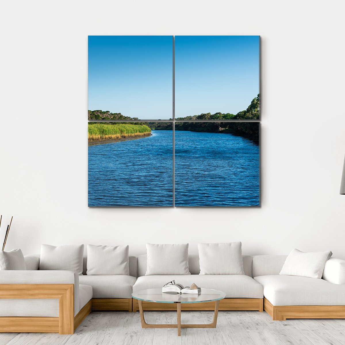 Tarwin River Australia Canvas Wall Art-4 Square-Gallery Wrap-17" x 17"-Tiaracle