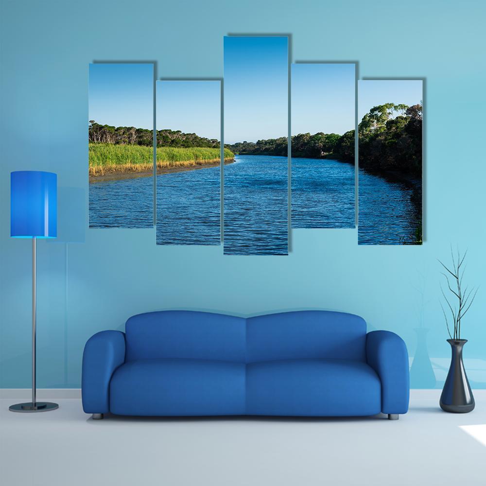 Tarwin River Australia Canvas Wall Art-5 Pop-Gallery Wrap-47" x 32"-Tiaracle