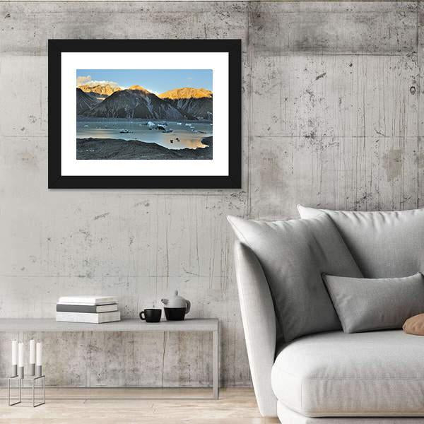 Tasman Glacier & Lake Canvas Wall Art-3 Horizontal-Gallery Wrap-25" x 16"-Tiaracle