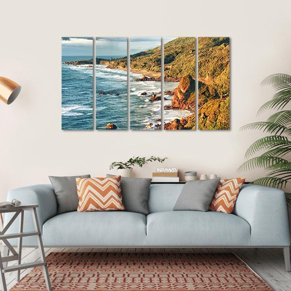 Tasman Sea Canvas Wall Art-5 Horizontal-Gallery Wrap-22" x 12"-Tiaracle
