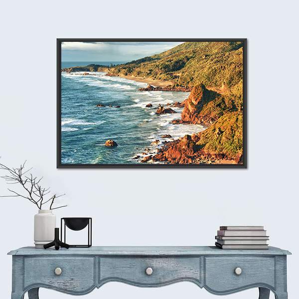 Tasman Sea Canvas Wall Art-5 Horizontal-Gallery Wrap-22" x 12"-Tiaracle