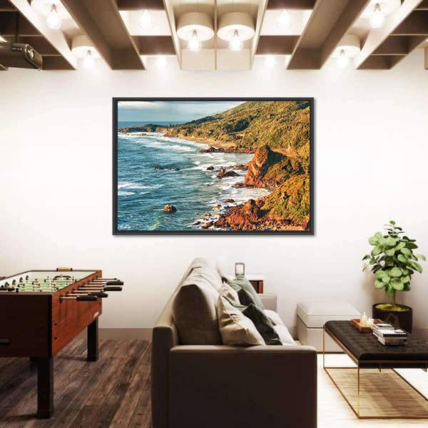 Tasman Sea Canvas Wall Art-5 Horizontal-Gallery Wrap-22" x 12"-Tiaracle