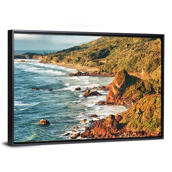 Tasman Sea Canvas Wall Art-5 Horizontal-Gallery Wrap-22" x 12"-Tiaracle
