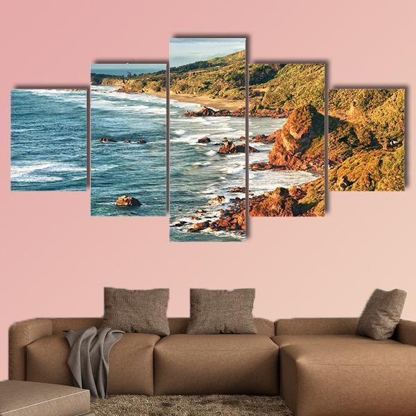 Tasman Sea Canvas Wall Art-5 Star-Gallery Wrap-62" x 32"-Tiaracle