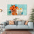 Dessert With Tangerine Canvas Wall Art-5 Horizontal-Gallery Wrap-22" x 12"-Tiaracle