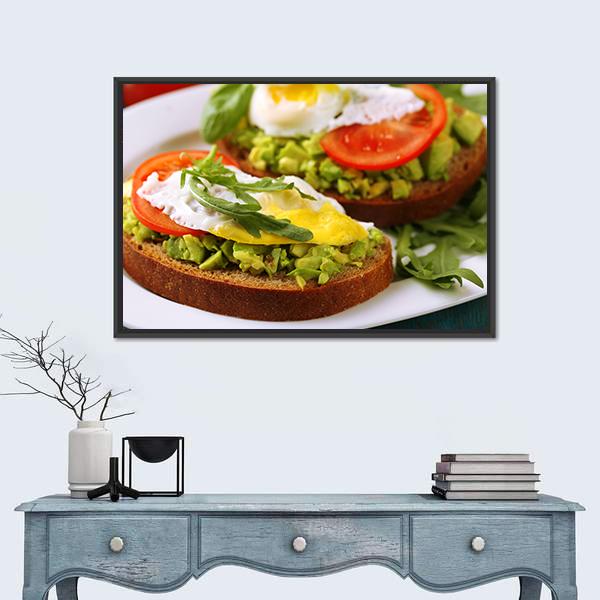 Tasty Sandwiches Canvas Wall Art-3 Horizontal-Gallery Wrap-25" x 16"-Tiaracle