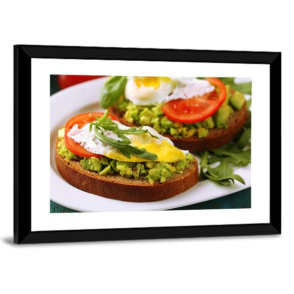 Tasty Sandwiches Canvas Wall Art-3 Horizontal-Gallery Wrap-25" x 16"-Tiaracle