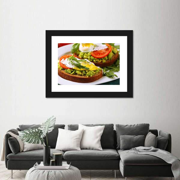 Tasty Sandwiches Canvas Wall Art-1 Piece-Framed Print-20" x 16"-Tiaracle