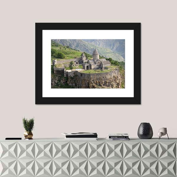 Tatev Monastyr Armenia Canvas Wall Art-3 Horizontal-Gallery Wrap-25" x 16"-Tiaracle