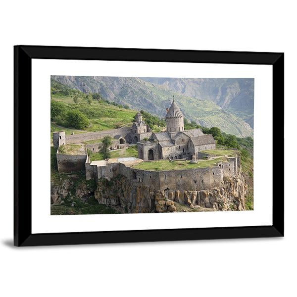 Tatev Monastyr Armenia Canvas Wall Art-5 Horizontal-Gallery Wrap-22" x 12"-Tiaracle