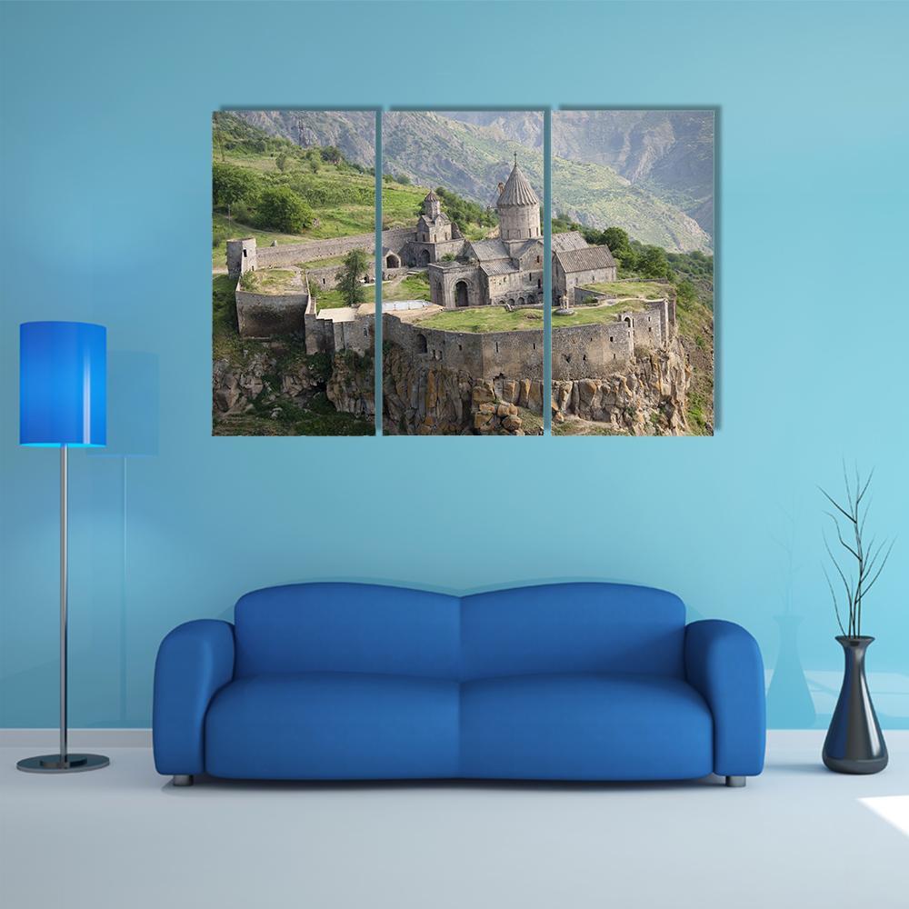 Tatev Monastyr Armenia Canvas Wall Art-3 Horizontal-Gallery Wrap-37" x 24"-Tiaracle