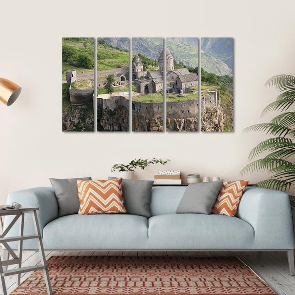 Tatev Monastyr Armenia Canvas Wall Art-5 Horizontal-Gallery Wrap-22" x 12"-Tiaracle