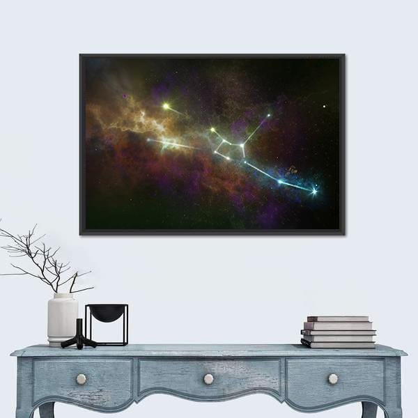 Taurus Constellation Canvas Wall Art-5 Horizontal-Gallery Wrap-22" x 12"-Tiaracle