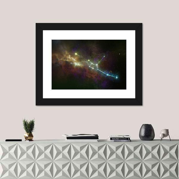 Taurus Constellation Canvas Wall Art-3 Horizontal-Gallery Wrap-25" x 16"-Tiaracle