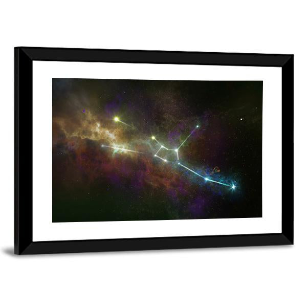 Taurus Constellation Canvas Wall Art-1 Piece-Framed Print-20" x 16"-Tiaracle